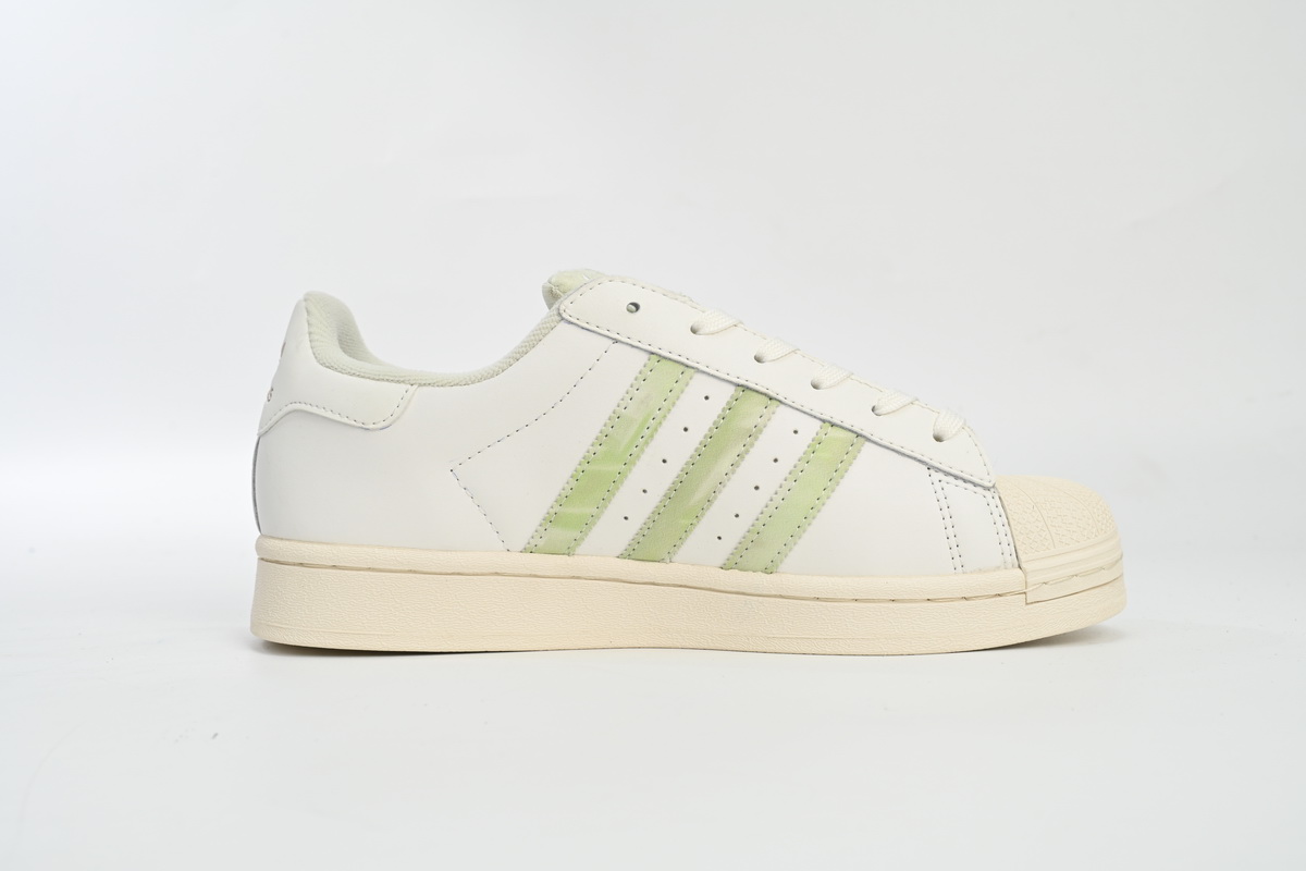adidas Superstar Shoes White Black Gold Beige Green HQ6668