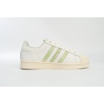 adidas Superstar Shoes White Black Gold Beige Green HQ6668 