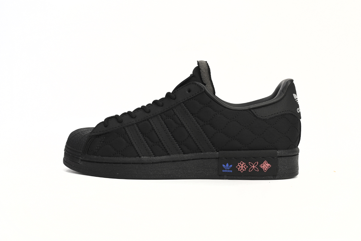 adidas Superstar Shoes White Black Year of the Tiger Black GX8826