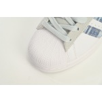  Adidas Superstar Shoes White New Cherry Denim Blue IG3005