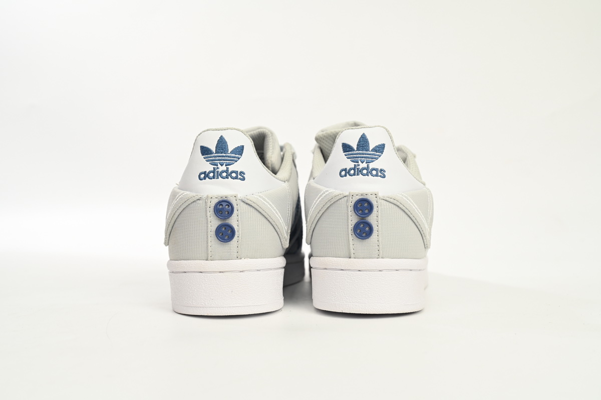 Adidas Superstar Shoes White New Cherry Denim Blue IG3005
