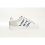  Adidas Superstar Shoes White New Cherry Denim Blue IG3005