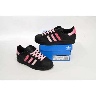 Adidas Superstar Shoes White New Cherry Blossom Gradient Black Pink EG4957  02
