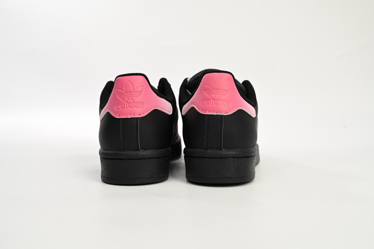 Adidas Superstar Shoes White New Cherry Blossom Gradient Black Pink EG4957