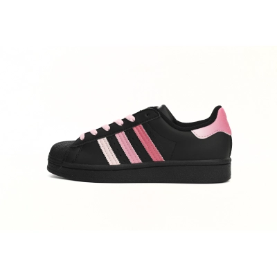 Adidas Superstar Shoes White New Cherry Blossom Gradient Black Pink EG4957  01