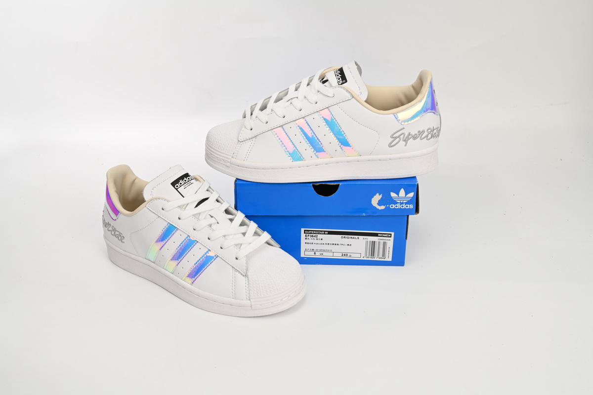 adidas Superstar Shoes White White Laser EF3642