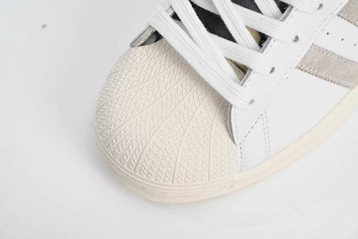 adidas Superstar Shoes White Black Gold White GY2565