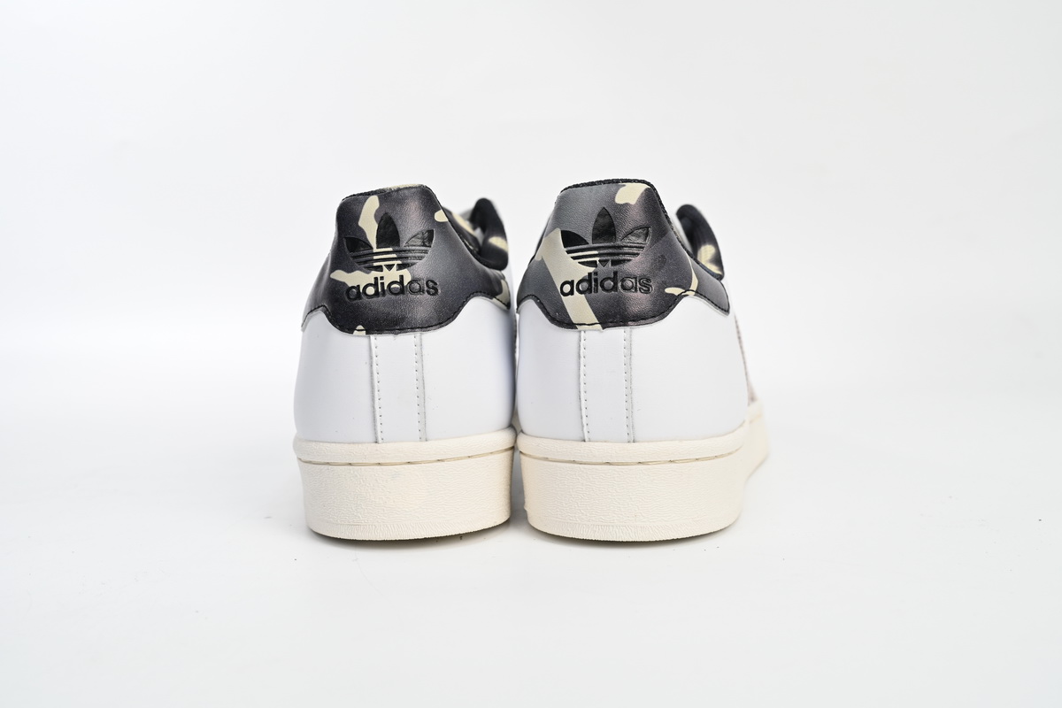 adidas Superstar Shoes White Black Gold White GY2565