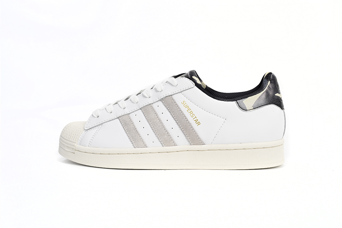 adidas Superstar Shoes White Black Gold White GY2565