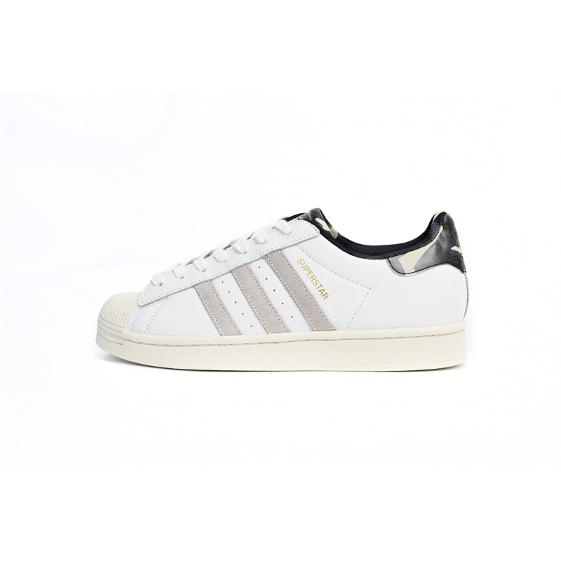  adidas Superstar Shoes White Black Gold White GY2565