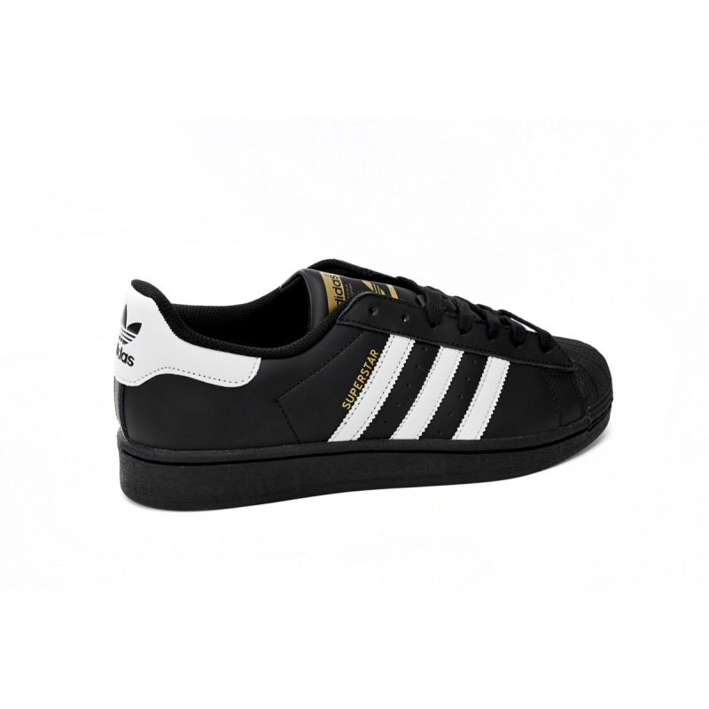 adidas Superstar Shoes White Black Gold Black Gold Label EG4959 