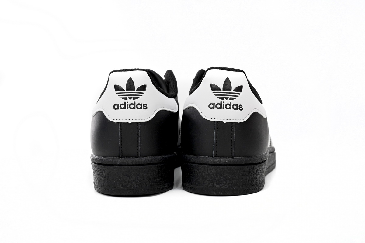 adidas Superstar Shoes White Black Gold Black Gold Label EG4959