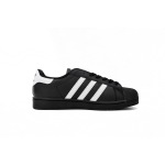adidas Superstar Shoes White Black Gold Black Gold Label EG4959 