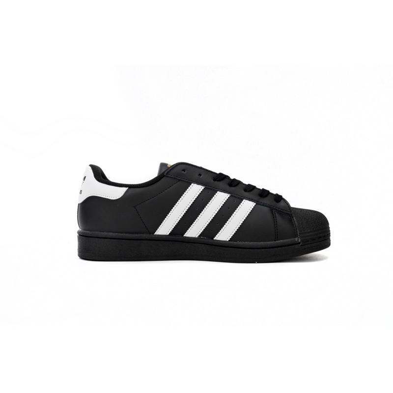 adidas Superstar Shoes White Black Gold Black Gold Label EG4959 
