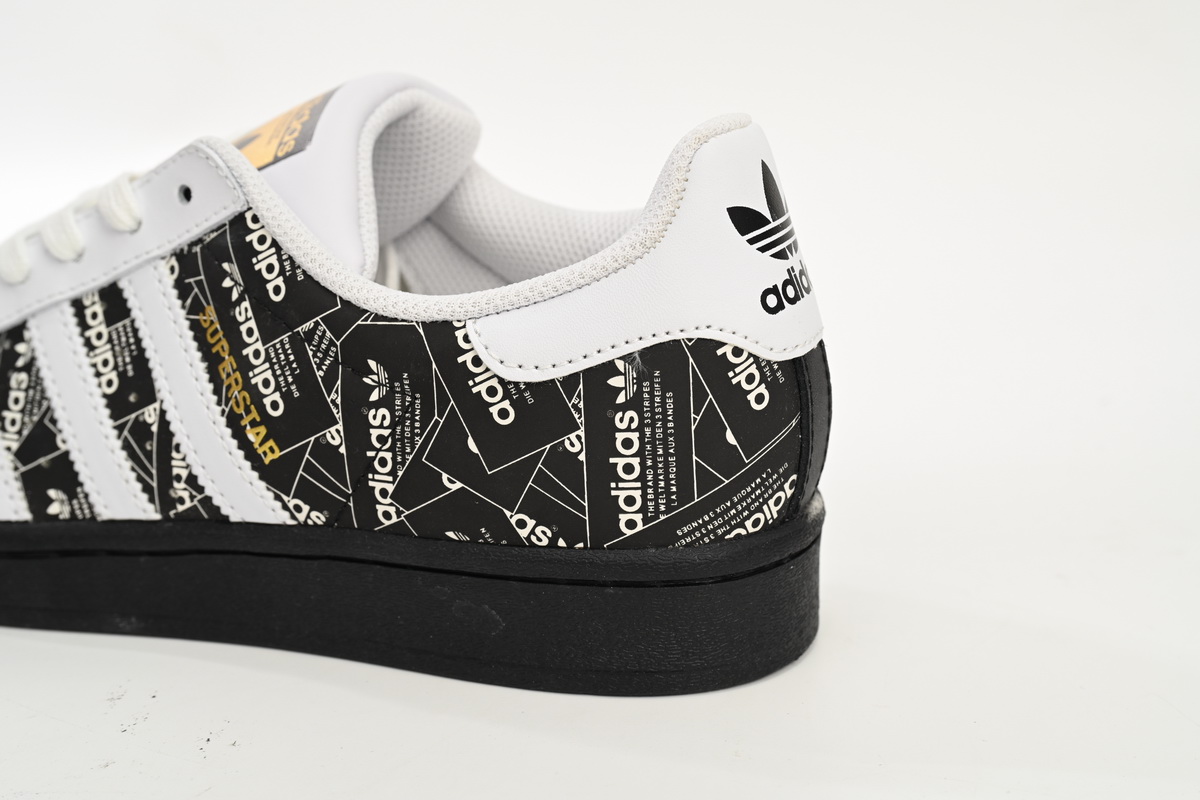 Adidas Superstar Shoes White Black Black Bright White FV2820