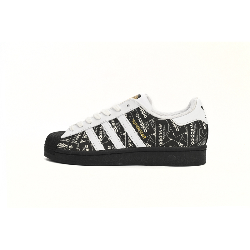 Adidas Superstar Shoes White Black Black Bright White FV2820 