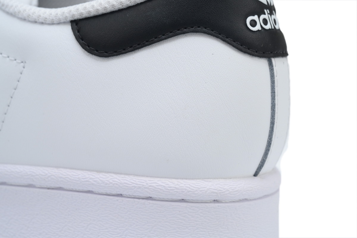 adidas Superstar Shoes White Black Gold EG4958