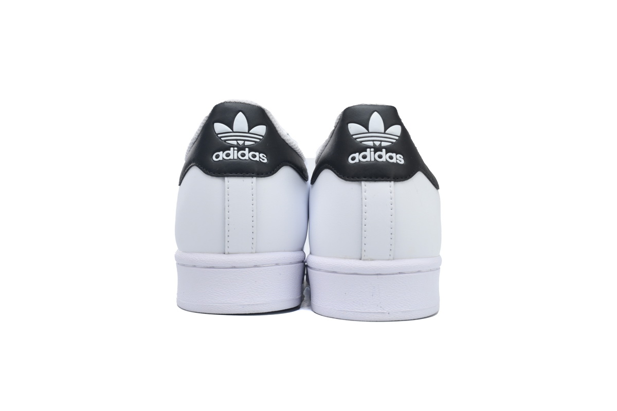adidas Superstar Shoes White Black Gold EG4958