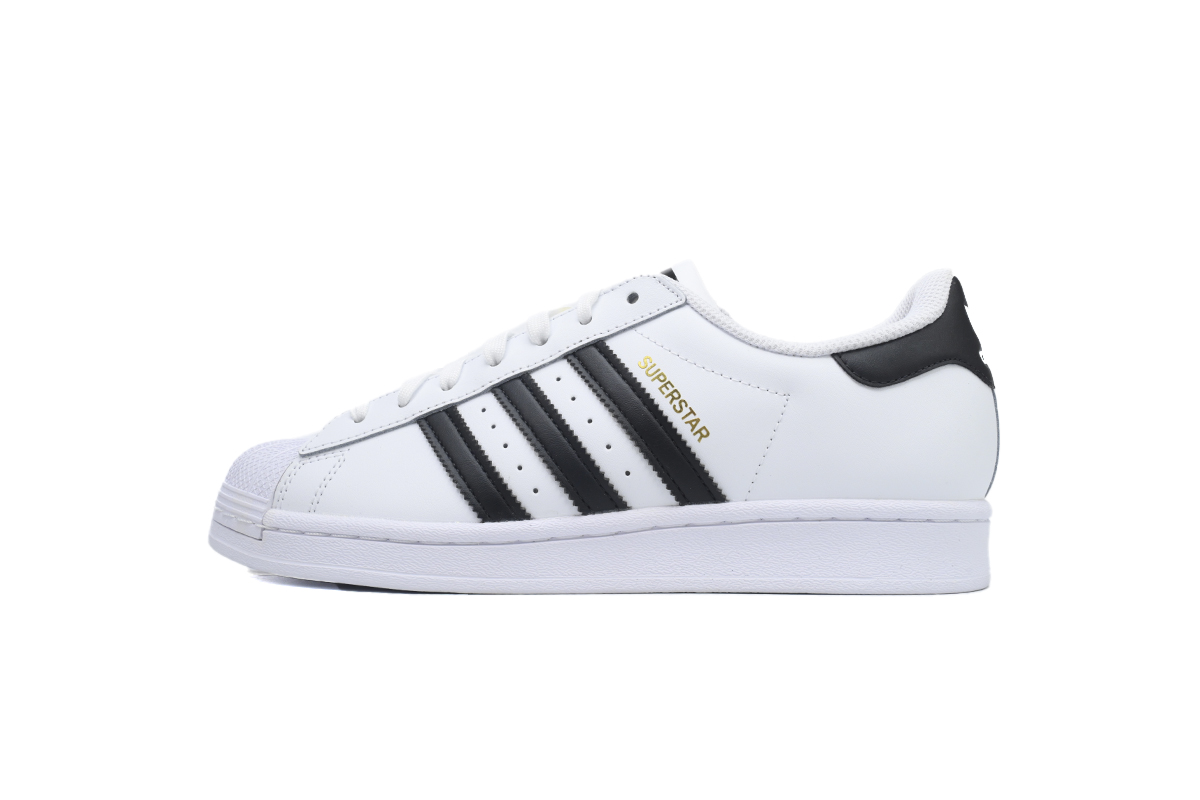 adidas Superstar Shoes White Black Gold EG4958