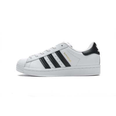 adidas Superstar Shoes White Black Gold EG4958  01