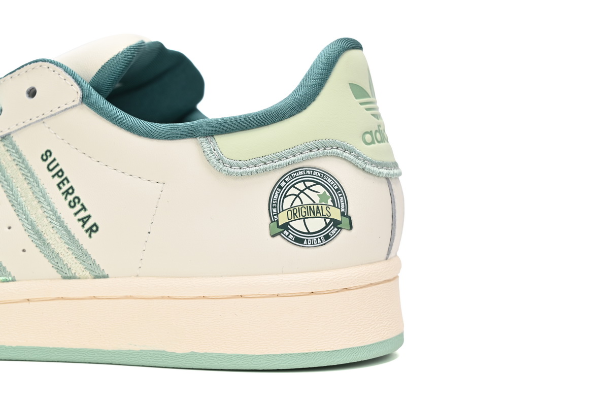 adidas Superstar Shoes White New Cherry White Green TE5532