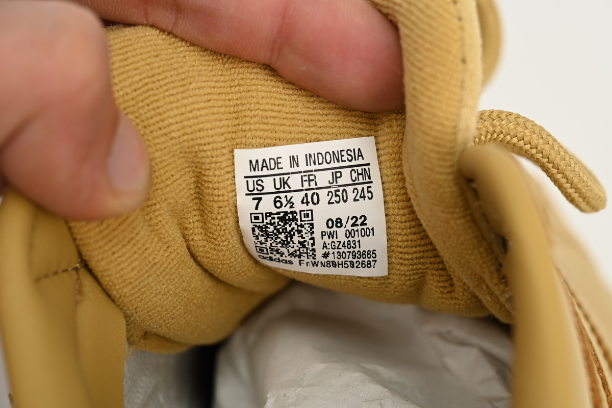 adidas Superstar Shoes White Black Wheat Yellow GZ4831