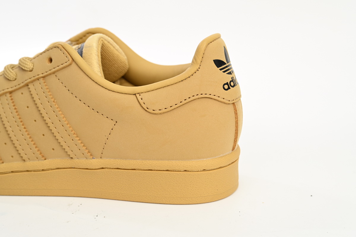 adidas Superstar Shoes White Black Wheat Yellow GZ4831