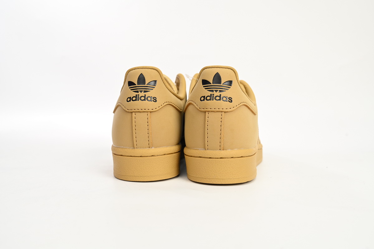 adidas Superstar Shoes White Black Wheat Yellow GZ4831