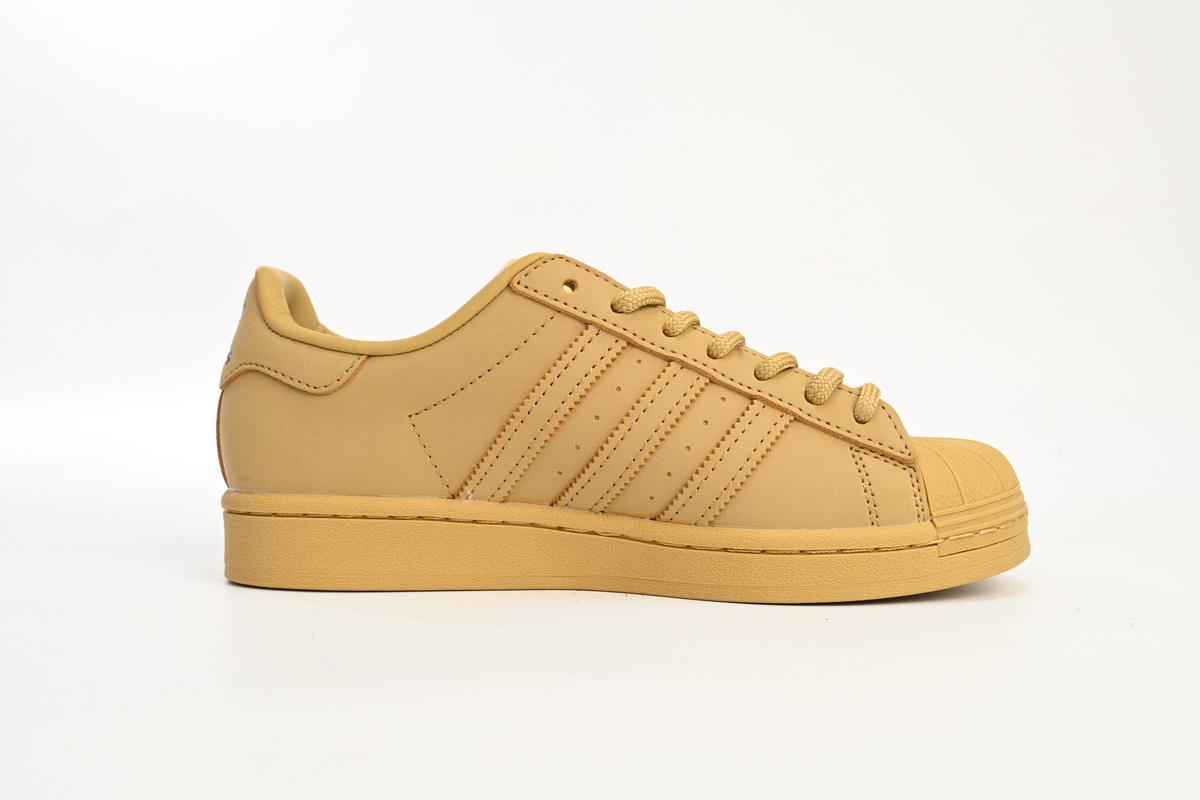 adidas Superstar Shoes White Black Wheat Yellow GZ4831