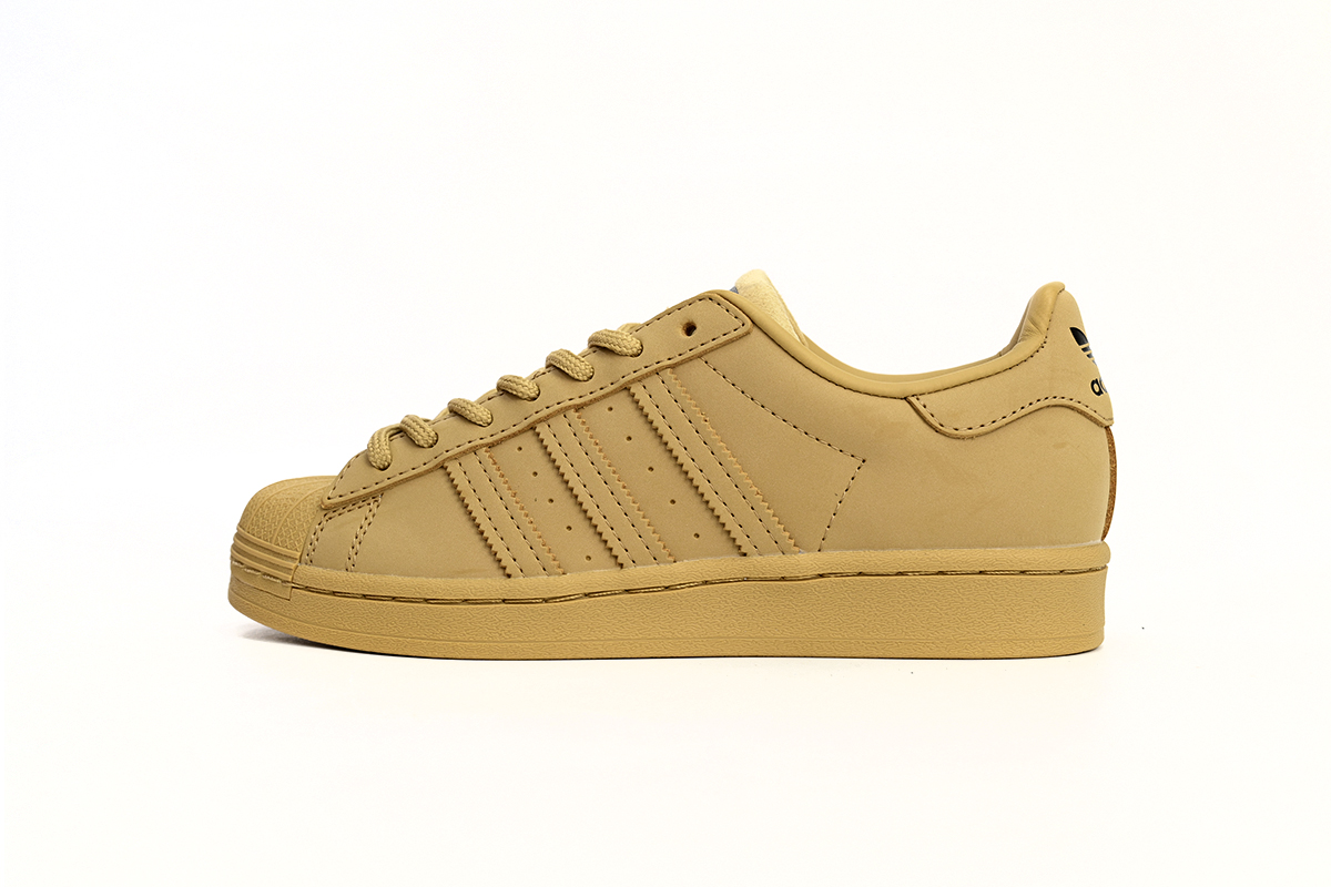 adidas Superstar Shoes White Black Wheat Yellow GZ4831