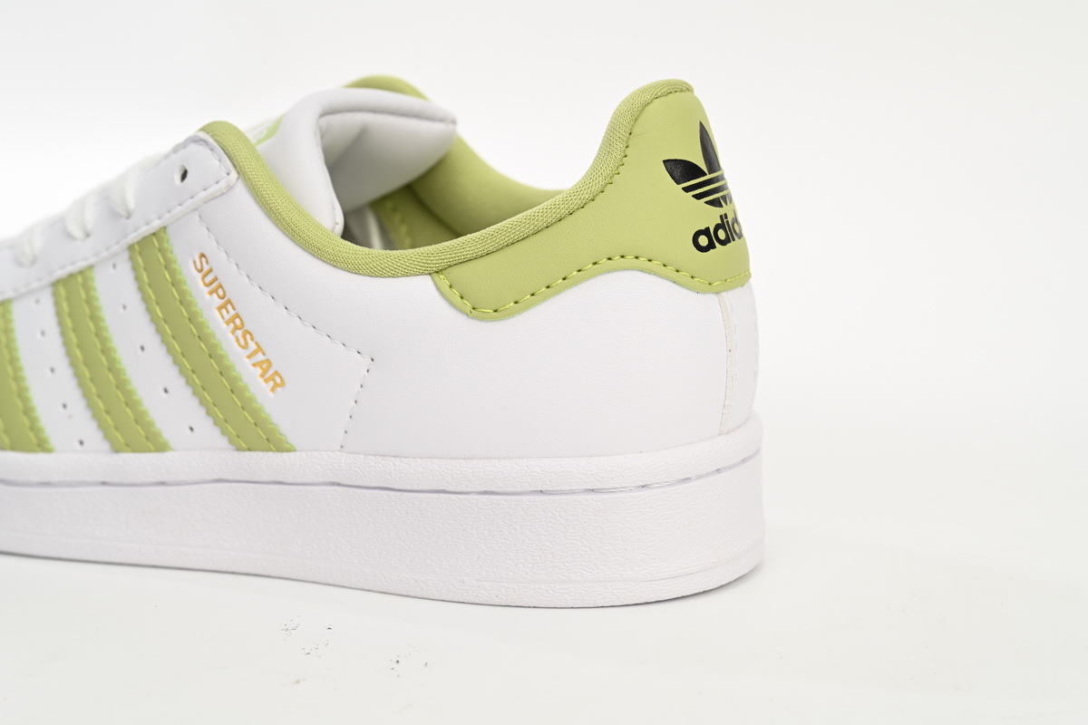 Adidas Superstar Shoes White New Cherry Blossom White Green GY5986