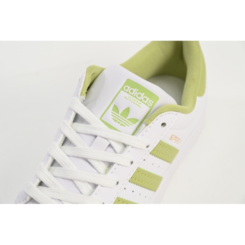 Adidas Superstar Shoes White New Cherry Blossom White Green GY5986 