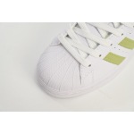 Adidas Superstar Shoes White New Cherry Blossom White Green GY5986 
