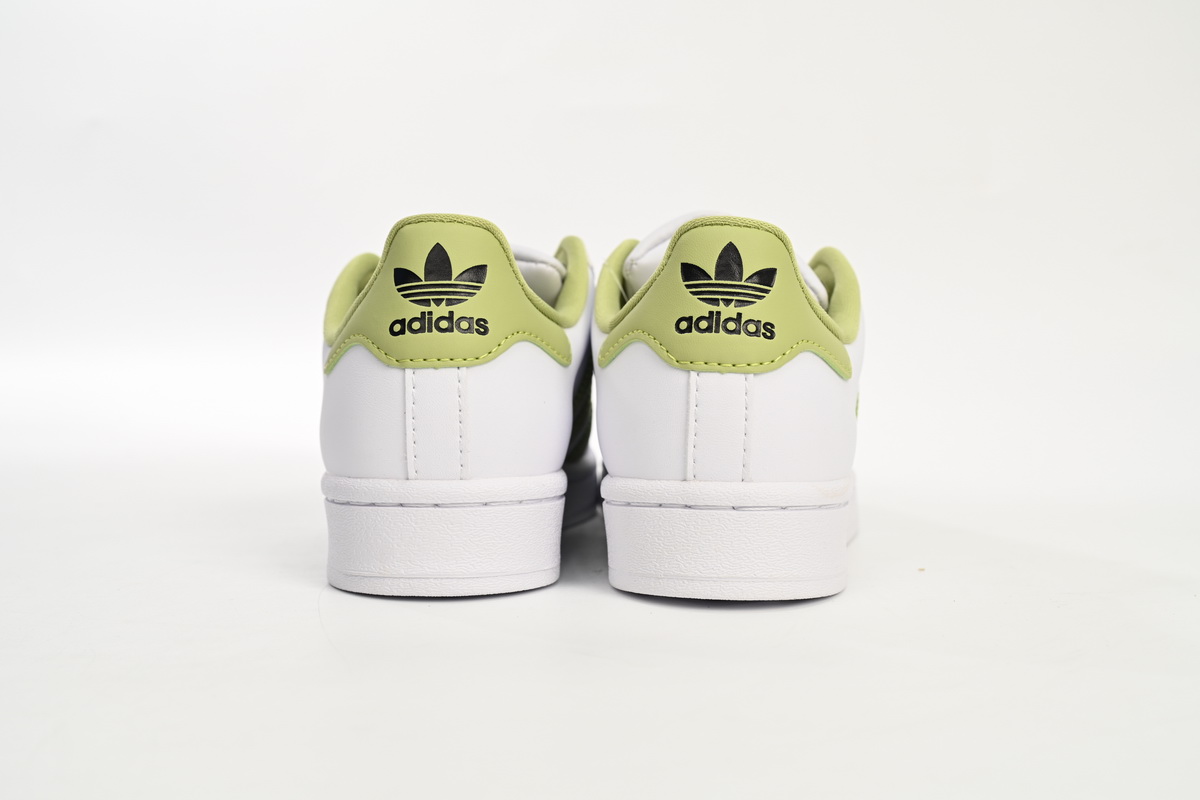 Adidas Superstar Shoes White New Cherry Blossom White Green GY5986