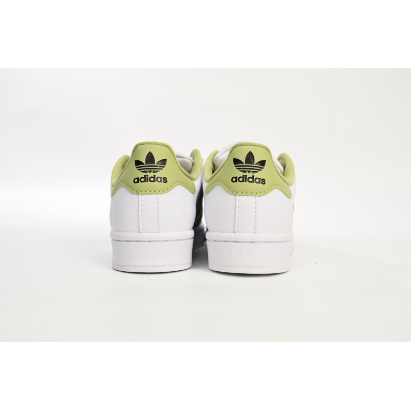 Adidas Superstar Shoes White New Cherry Blossom White Green GY5986 