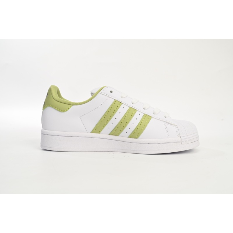 Adidas Superstar Shoes White New Cherry Blossom White Green GY5986 