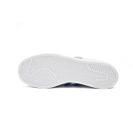 Adidas Superstar Shoes White Black Light Blue and White H68093 