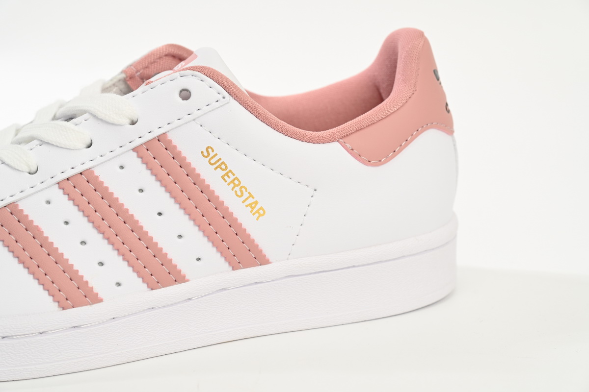 adidas Superstar Shoes White New Pink White GY5987