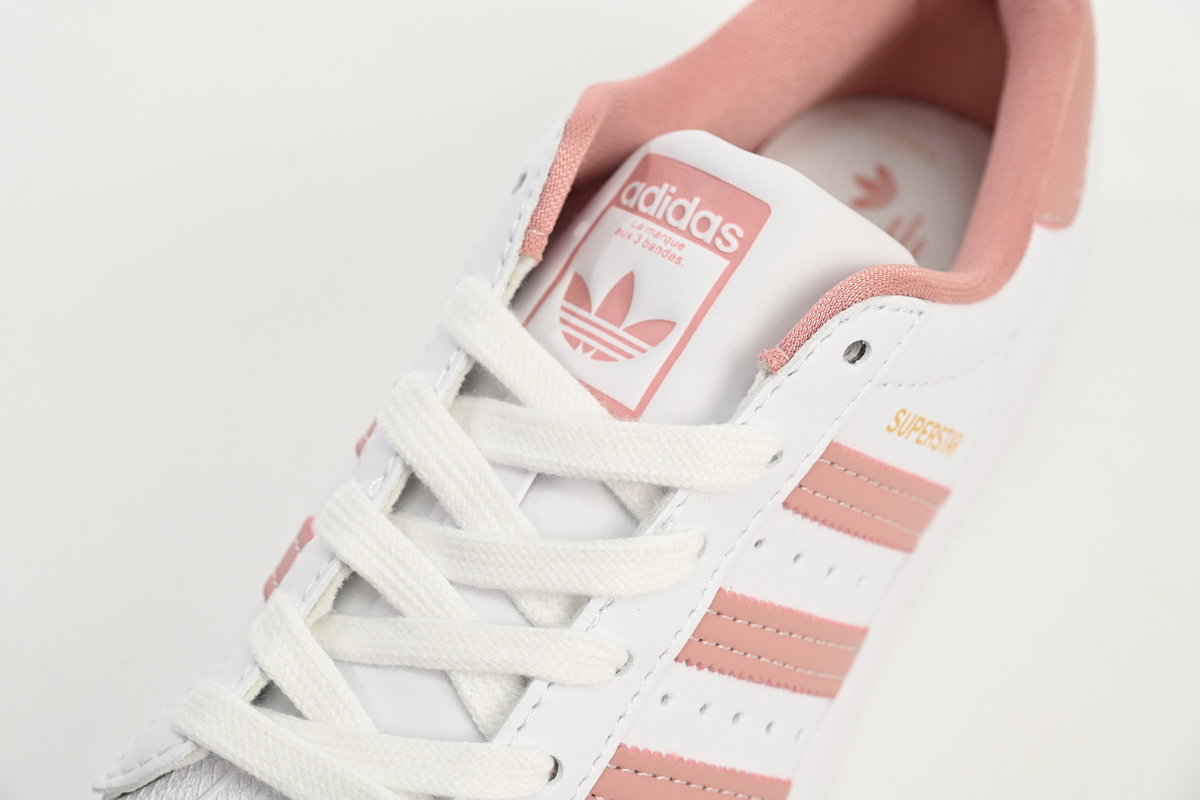 adidas Superstar Shoes White New Pink White GY5987