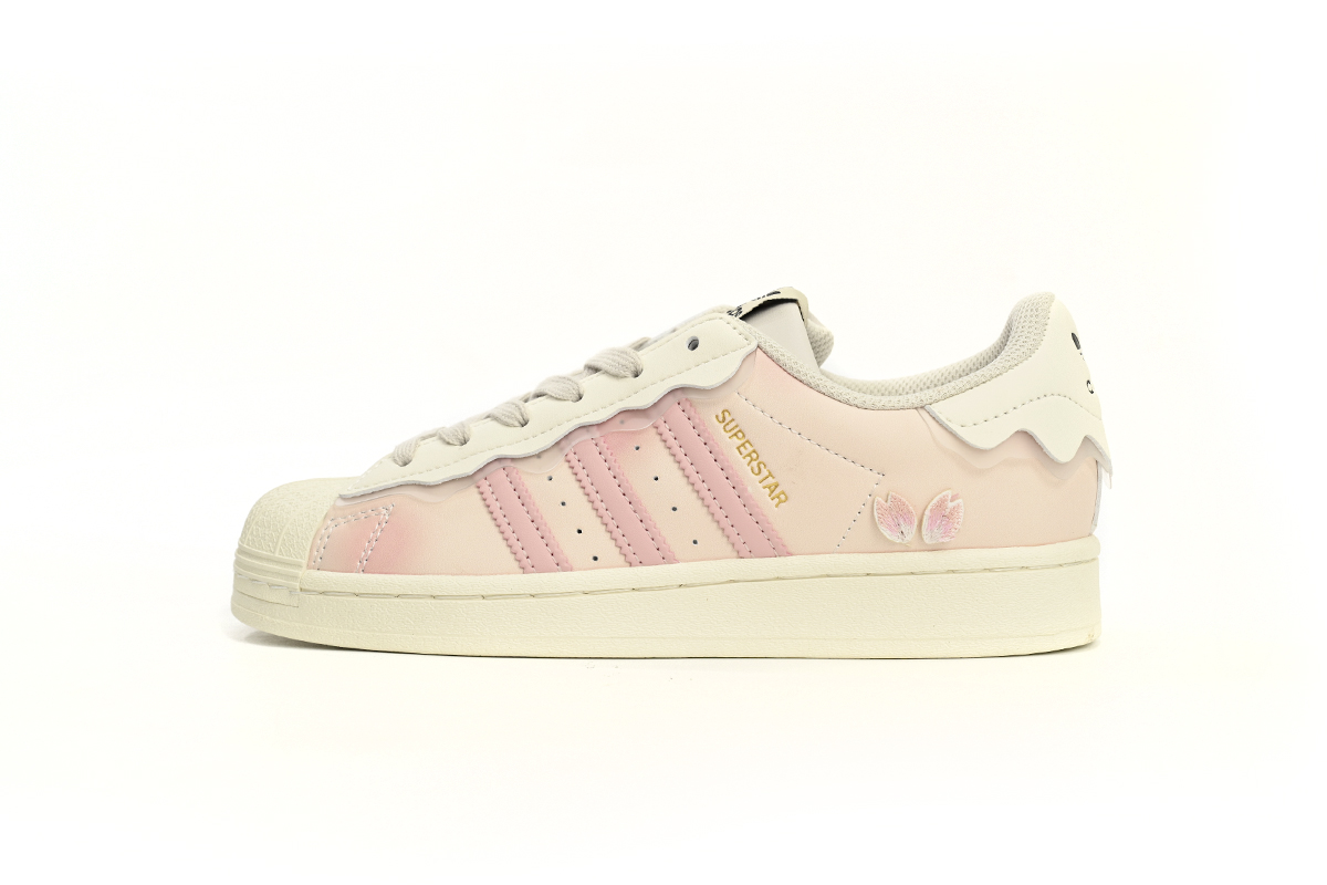 adidas Superstar Shoes White New Cherry Blossom Powder GW4441