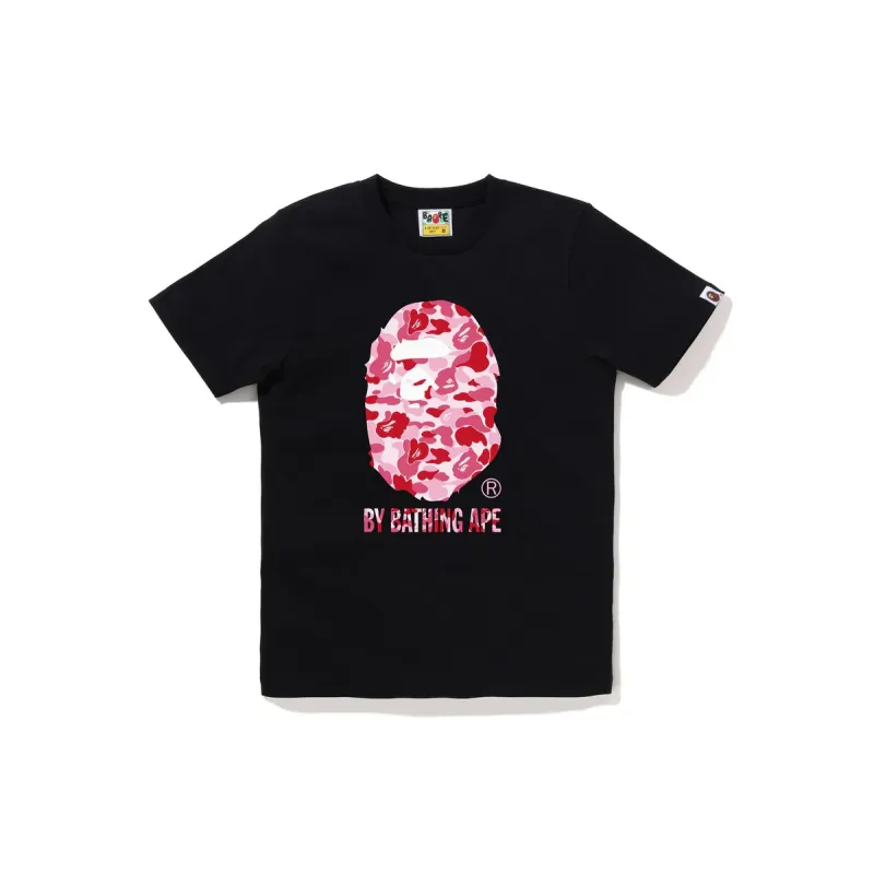 ABC CAMO BY BATHING TEE LADIES Black x Pink