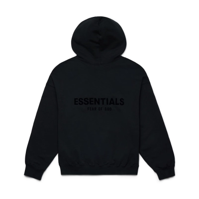 Fear of God Essentials Pullover Chest Logo Hoodie Stretch Limo/Black FW22 02