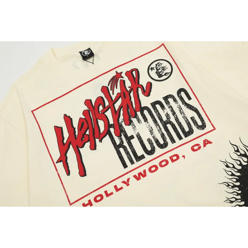 Hellstar Records T-shirt Off-White