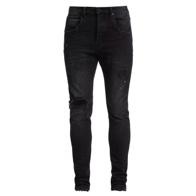 Purple Brand  Over Spray Slim-Fit Jeans P002 01