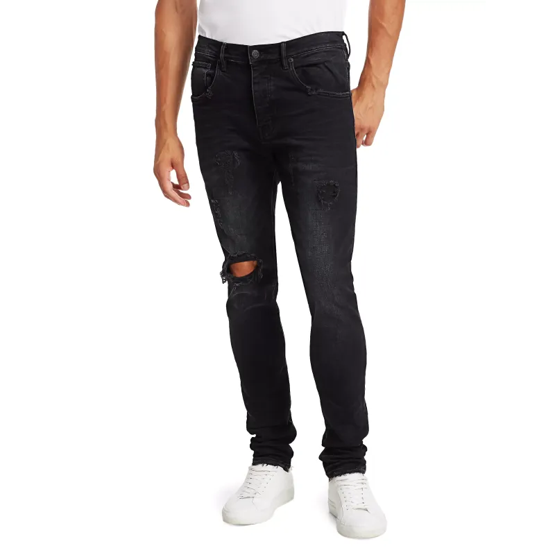 Purple Brand  Over Spray Slim-Fit Jeans P002