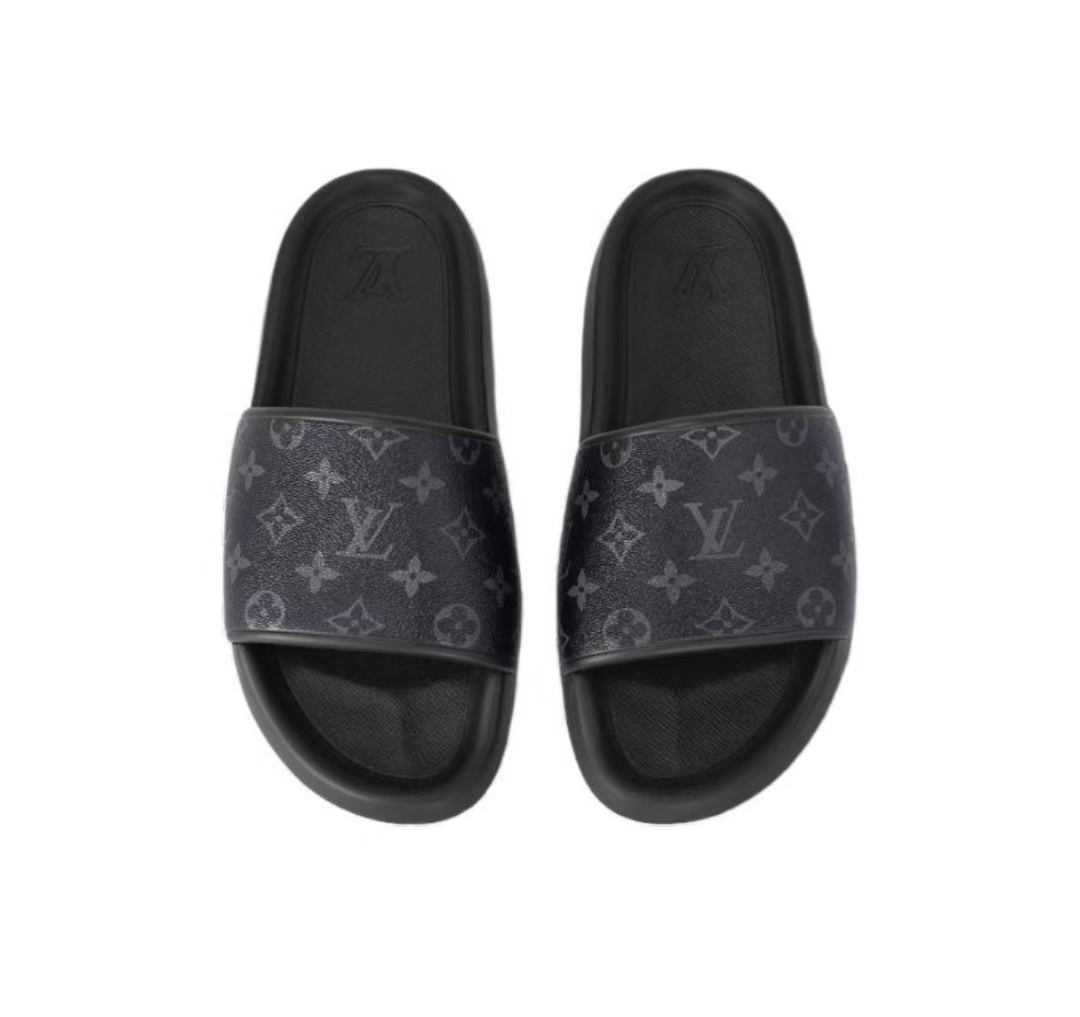 PK God Batch Louis Vuitton Waterfront Mule 'Black Monogram'