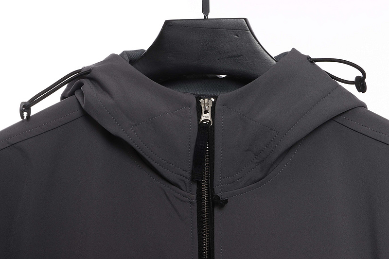 Stone Island Zipper Pocket Sleeve Shirt Jacket Grey