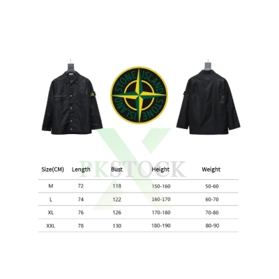 Stone Island Zipper Pocket Sleeve Shirt Jacket Grey 02