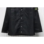 Stone Island Zipper Pocket Sleeve Shirt Jacket Black