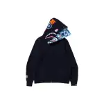 BAPE ABC Camo Shark Wide Fit Full Zip Double Hoodie Navy